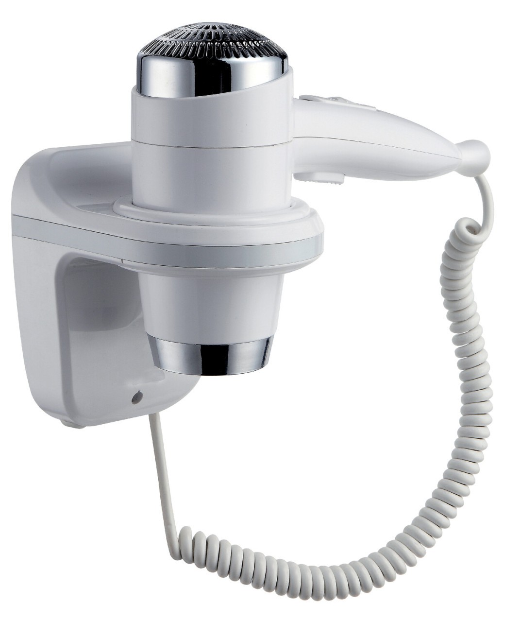 Emco system 2 Haartrockner Wandmodell, 2-Stufenschalter Festanschluss, chrom /weiss, 355913902 355913902