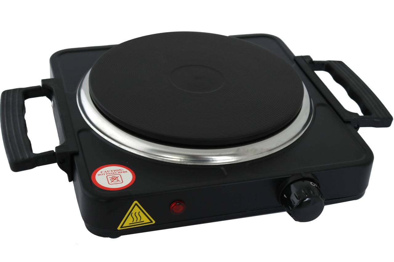 DESKI elektro Kochplatte einzeln Tragegriffe klappbar 1500 W Kochfeld