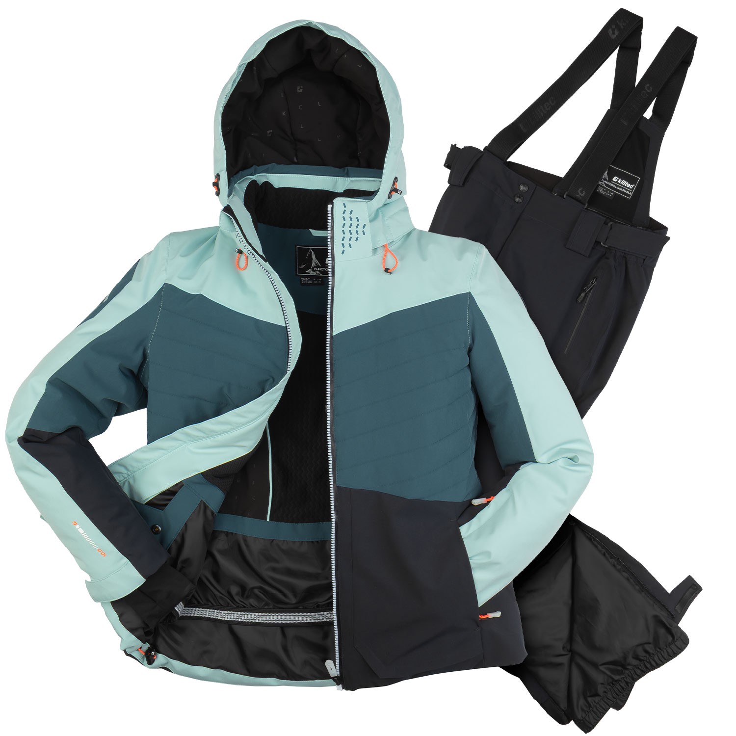 Damen Skianzug killtec Skijacke Skihose 10.000 mm Wassersäule - Größe 36