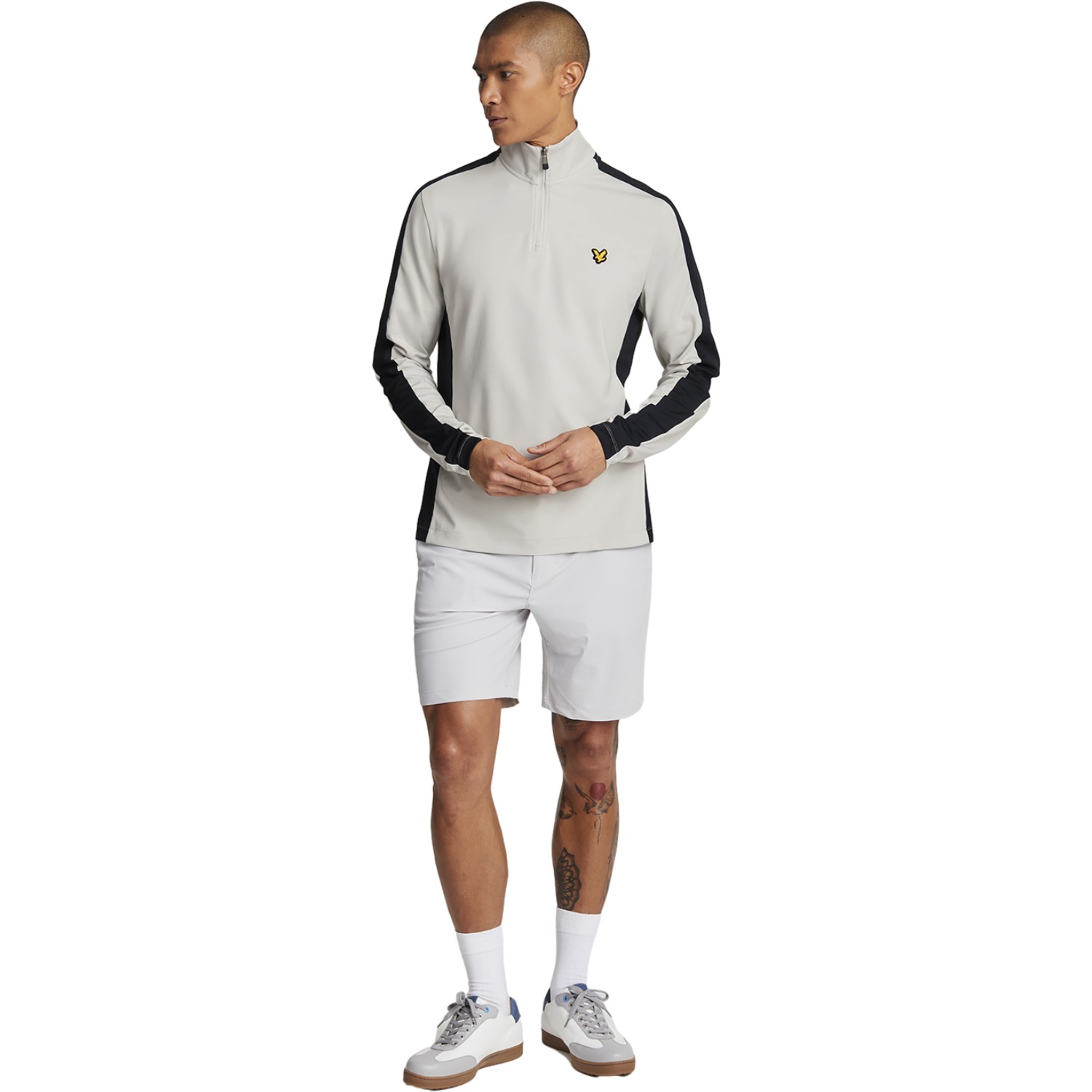 Lyle Scott Layer Stripe, creme/navy