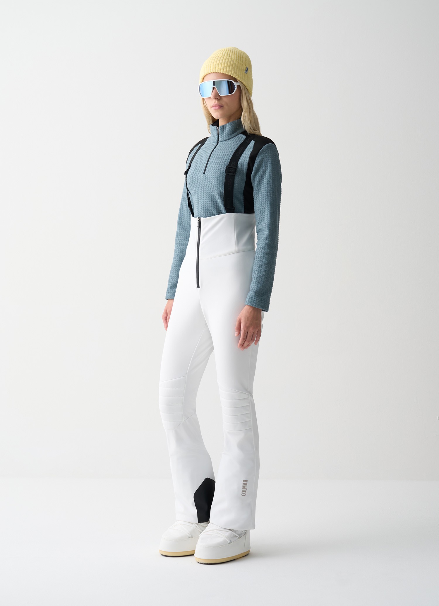 Colmar, Softshell-skihose Mit Trägern Shape, Farbe: Weiß, Größe: 40