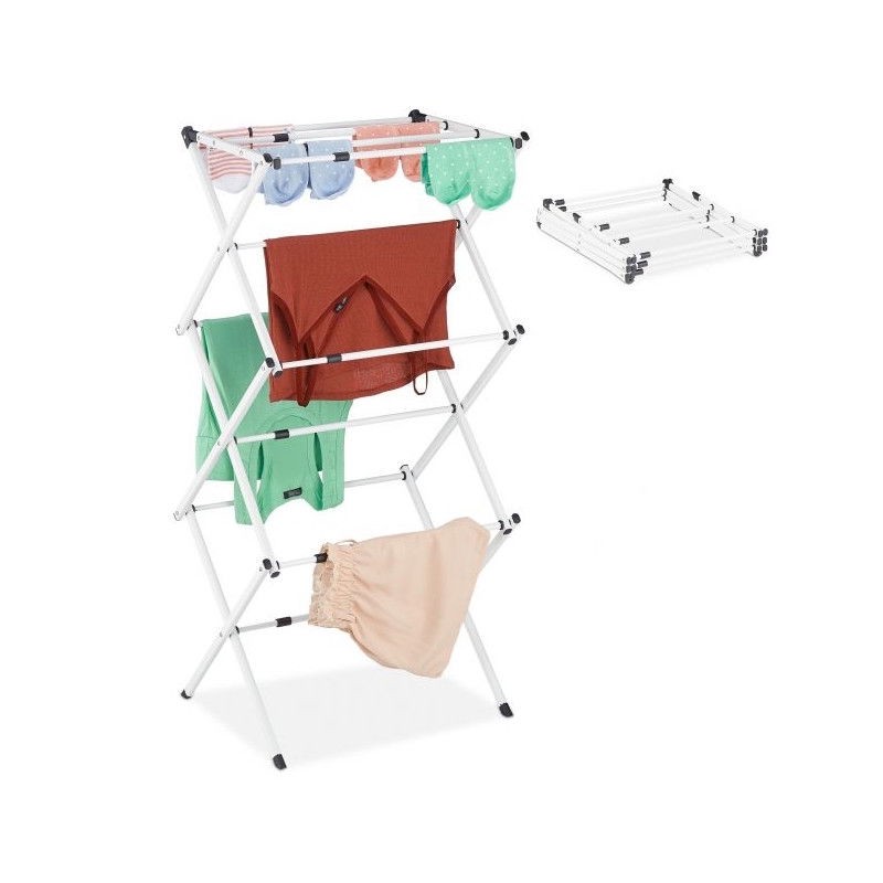 Ausziehbarer und faltbarer Wäscheständer