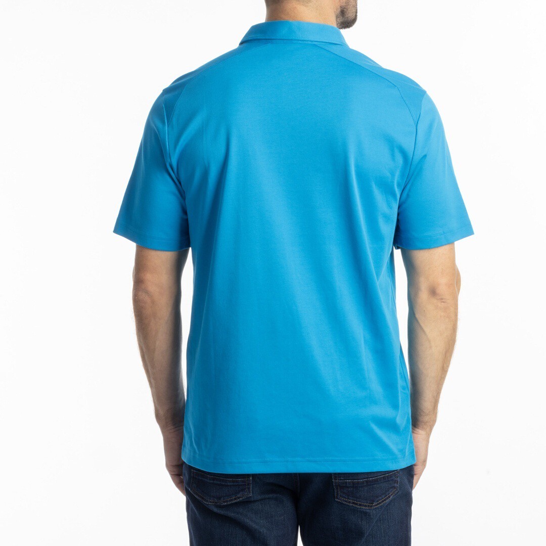 Klim Atlas Poloshirt, blå, størrelse M til mand