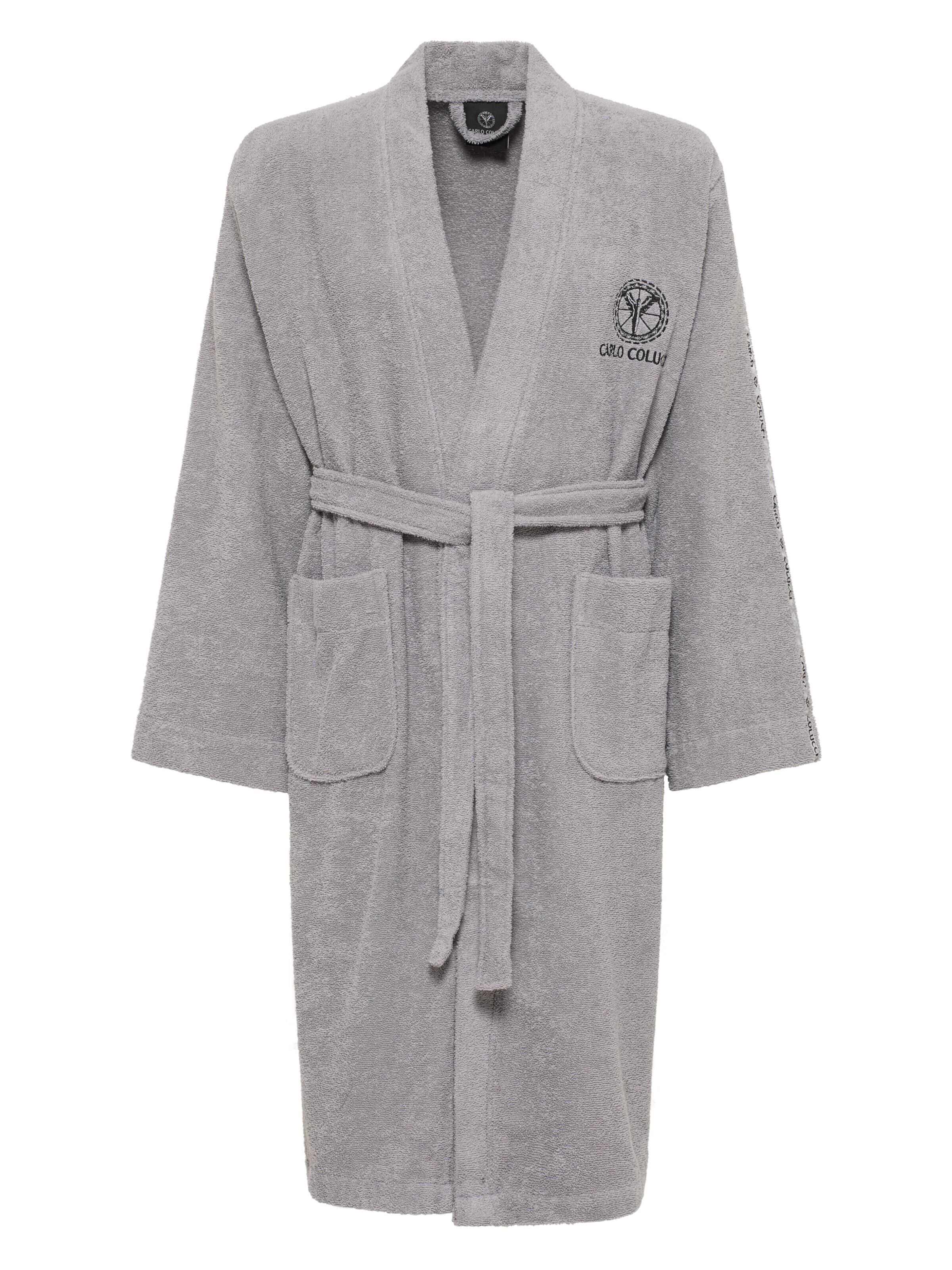 Bademantel mit Stickerei