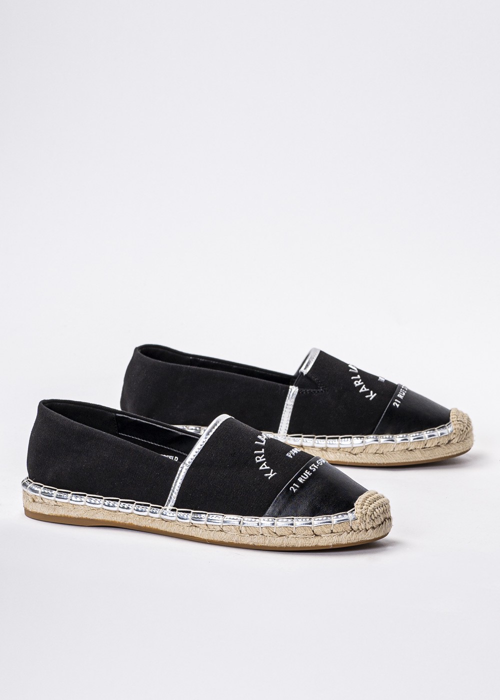 KARL LAGERFELD KAMINI MAISON KARL CARES KL80108A-900 - Damen Espadrilles - Schwarz