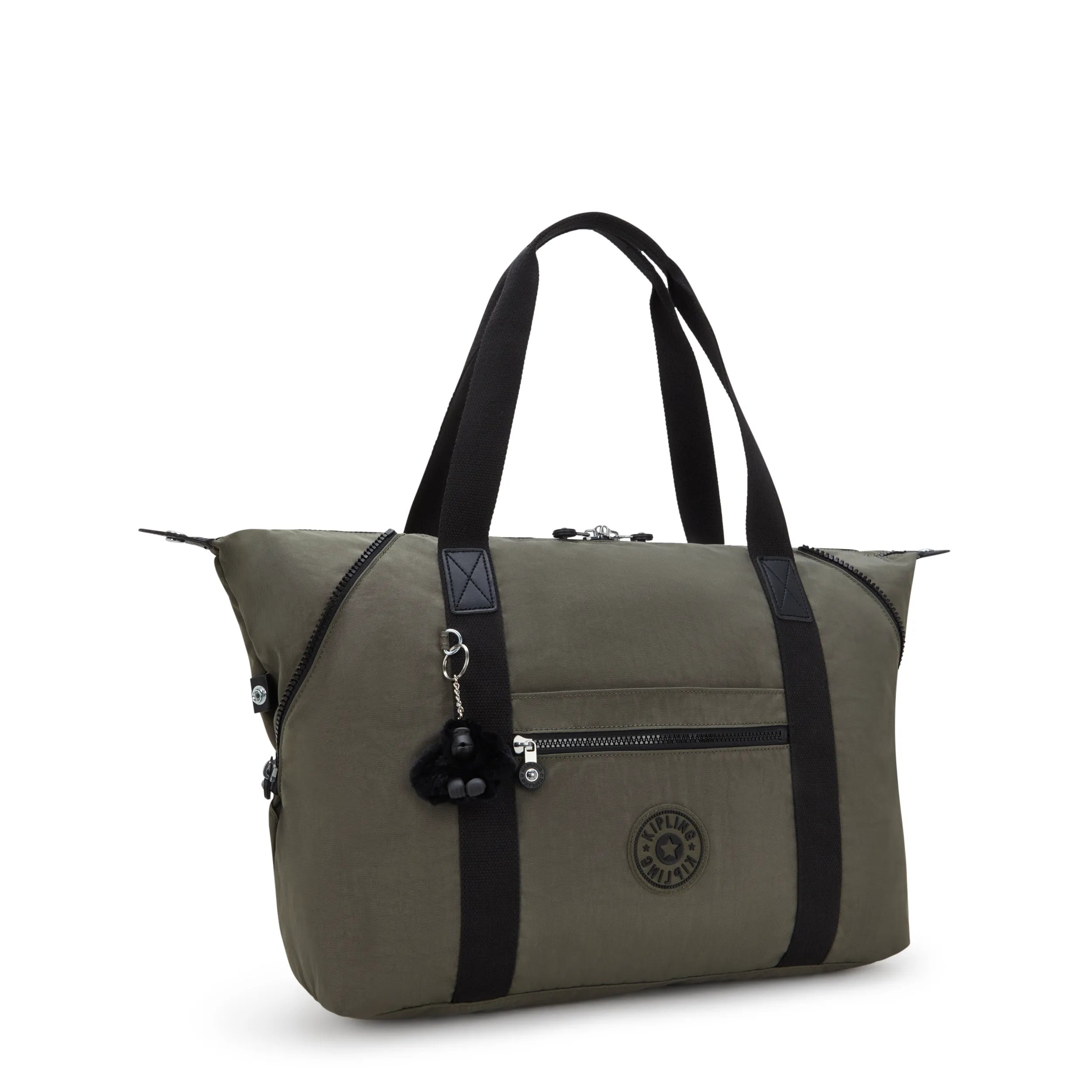 Kipling Bolsa Mediana Multiusos Con Manga Para Trolley Verde 100% Polyamide