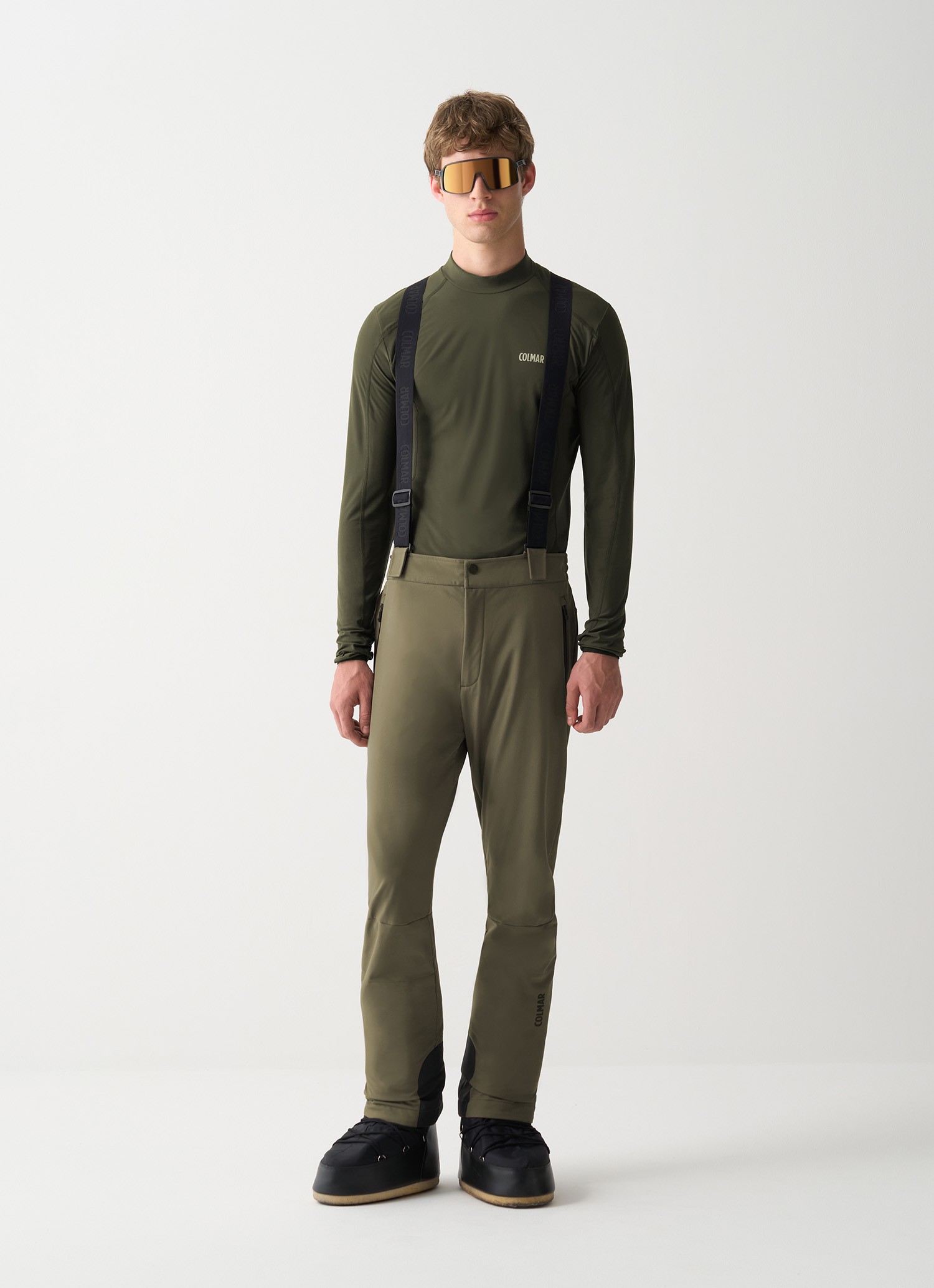 Colmar, Softshell-skihose Mit Trägern, Farbe: Grün Woodland, Größe: 52