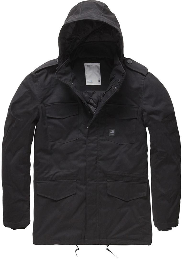 Vintage Industries Darren Parka Jacket, black, Size S for Men