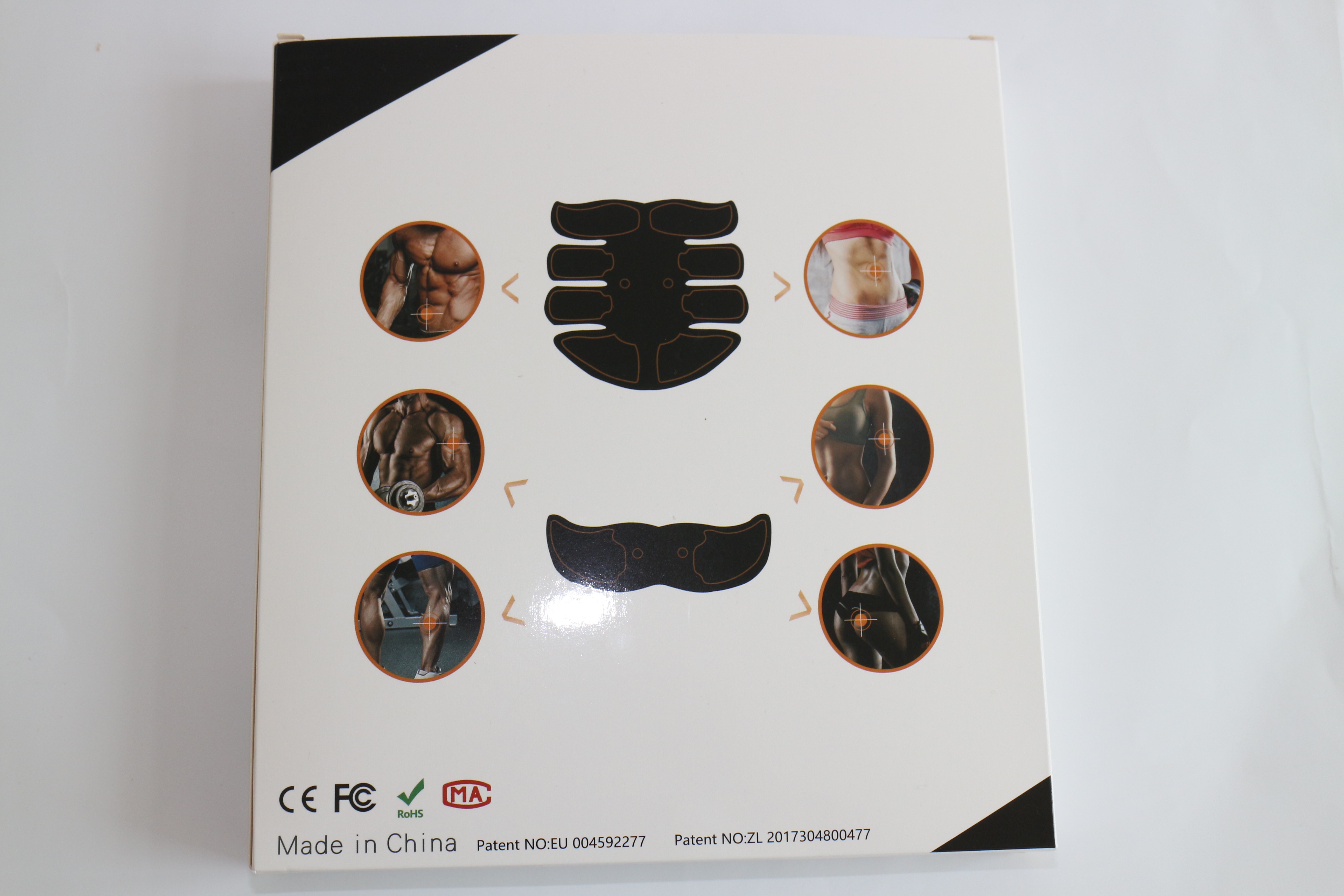 EMS Abdominal muscle Entraînement Stimulateur d'entraînement ABS Abdominal Muscle Toner EMS Stimulateur de muscle sans fil Stimulateur de muscle