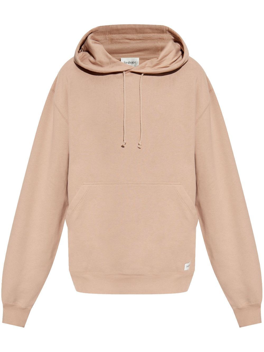 Saint Laurent Übergroßer Kapuzenpullover aus weichem Fleece
