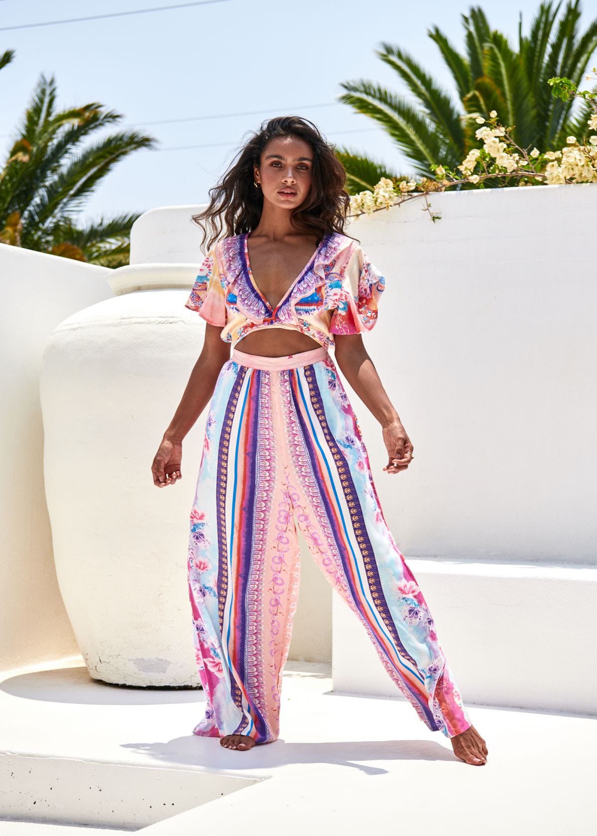 JAASE Lunar Abigail Jumpsuit in Rosa – Eleganter Damen Overall für jeden Anlass - S