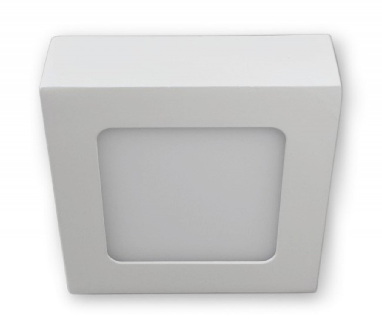 6 W - LED Aufbauleuchte eckig 230 V - weiss