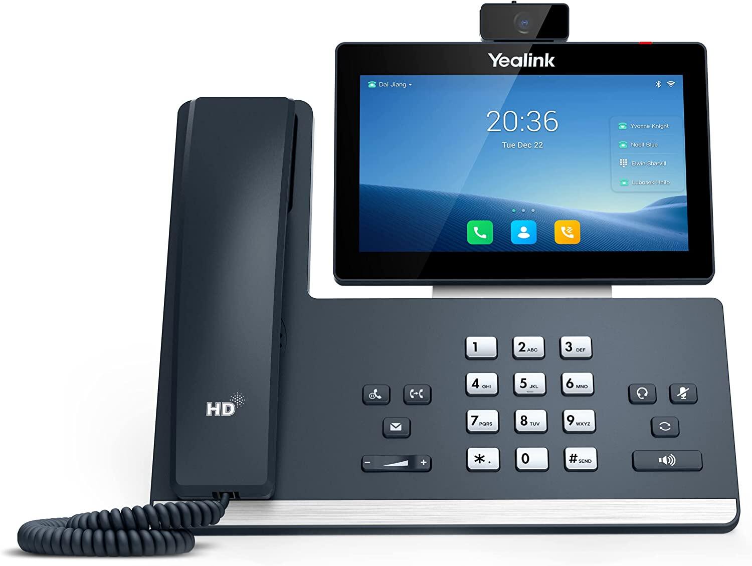 Yealink SIP-T58W - VoIP-Telefon mit Kamera und Rufnummernanzeige