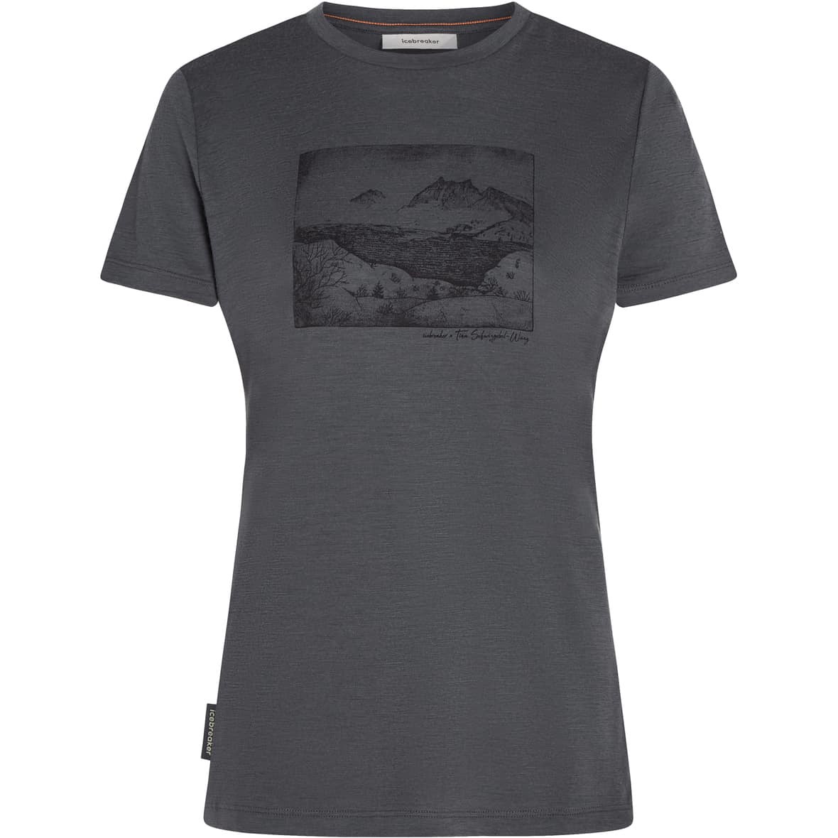 Icebreaker 150 Tech Lite Damen T-Shirt (Anthrazit S) T-Shirts