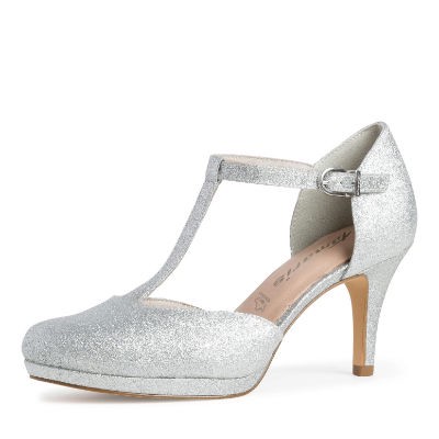 Tamaris Da.-Slipper - silber - 42