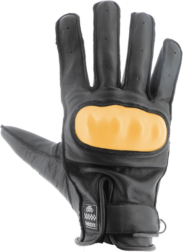Helstons Roko Motorradhandschuhe, schwarz-gold, Größe 3XL für Männer