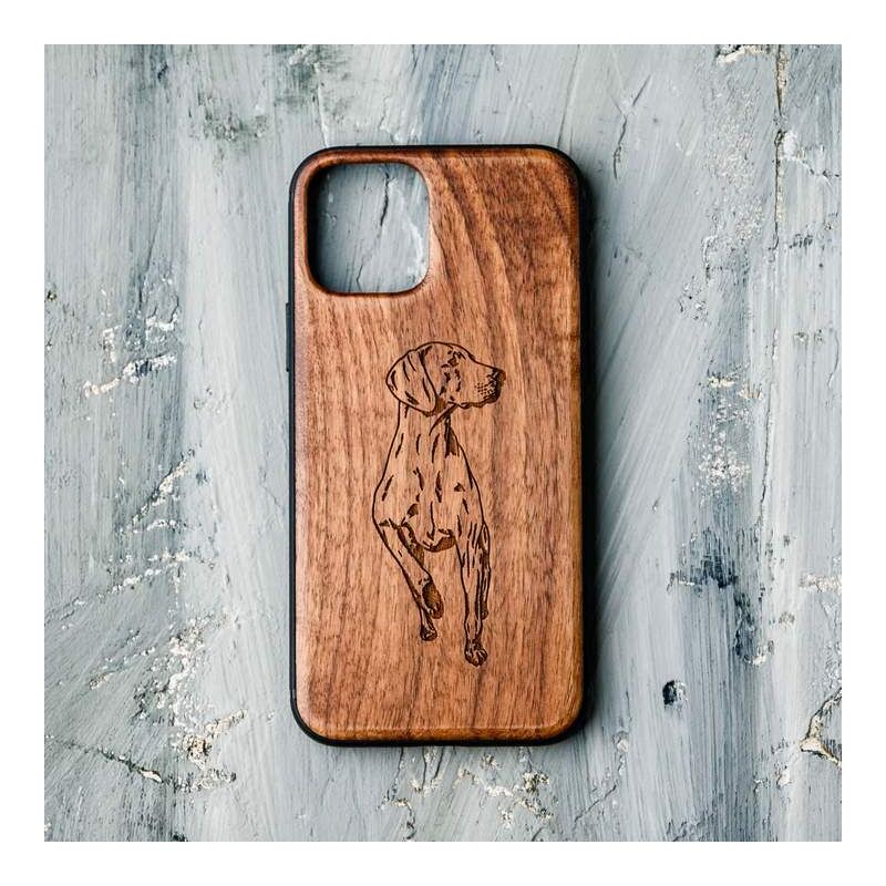Holzwelt Cases Handyhülle Weimaraner iPhone X/XS