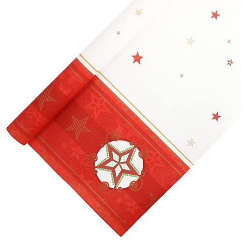 Tischdecke, Papier 6 m x 1,2 m creme 