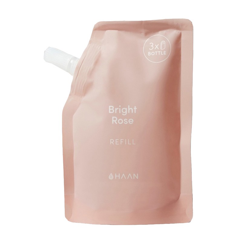 Haan Hand Cleanser Bright Rose Igienizzante Mani con Aloe Vera Ricarica 100ml
