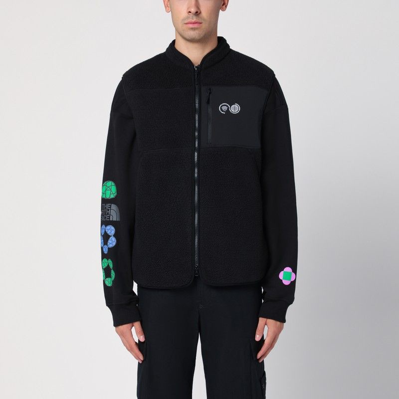 Purple Mountain Observatory  Black Fleece Zipped Waistcoat