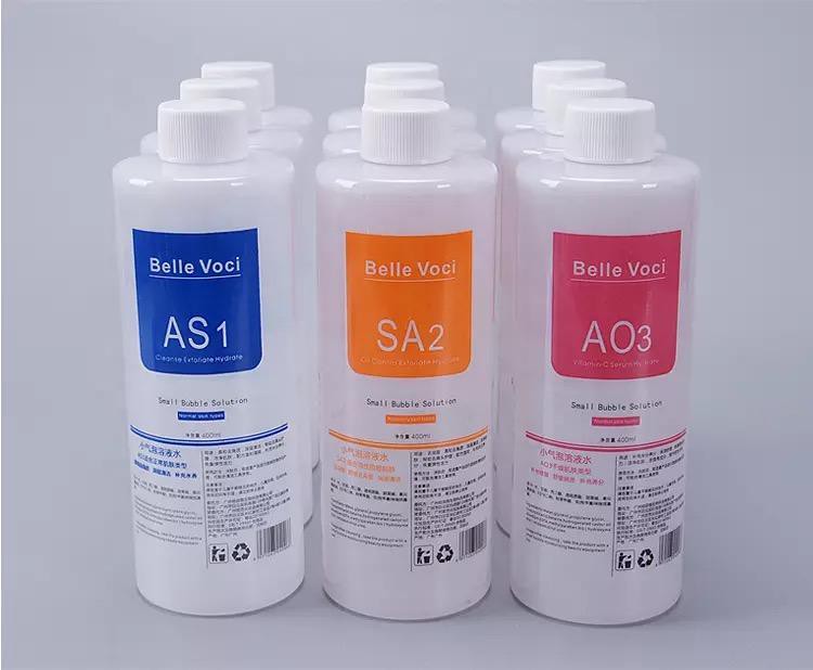 Accessoires Professional Machine Utiliser une solution de pelage aqua 400 ml par bouteille Aqua Facial Serum Facial sérum gratuit