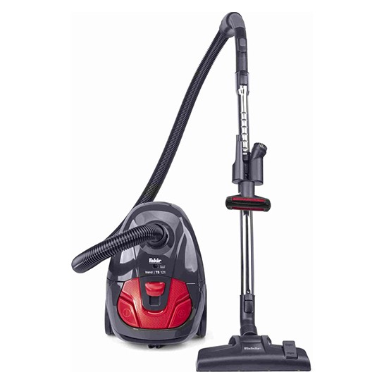 Fakir - Staubsauger mit Beutel und HEPA-Filter - 2 Liter - Schwarz/Rot - Trend TS 121