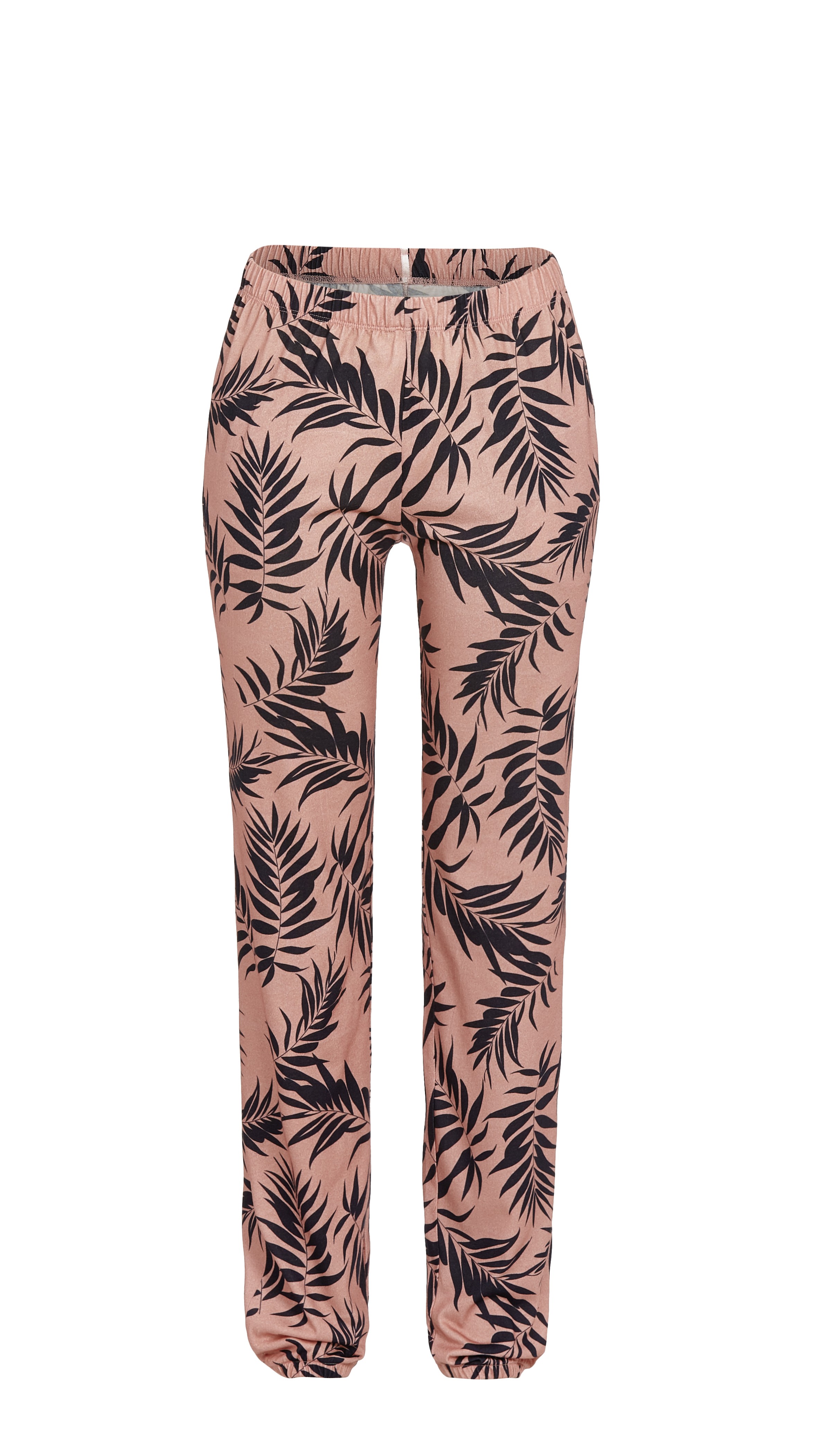 Lange Hose mit Blätterdessin