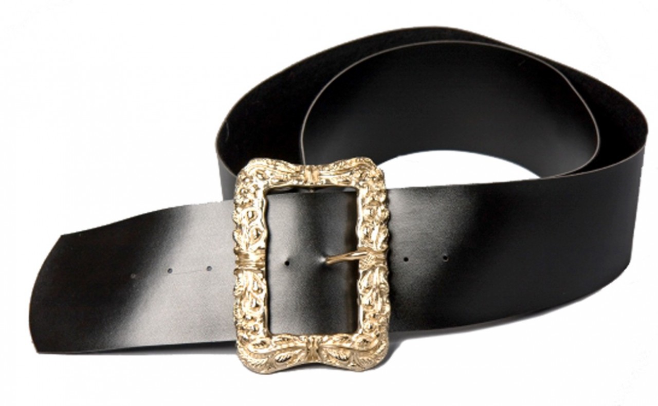 Schwarzer Gürtel Mit Edlem Verschluss 160cm