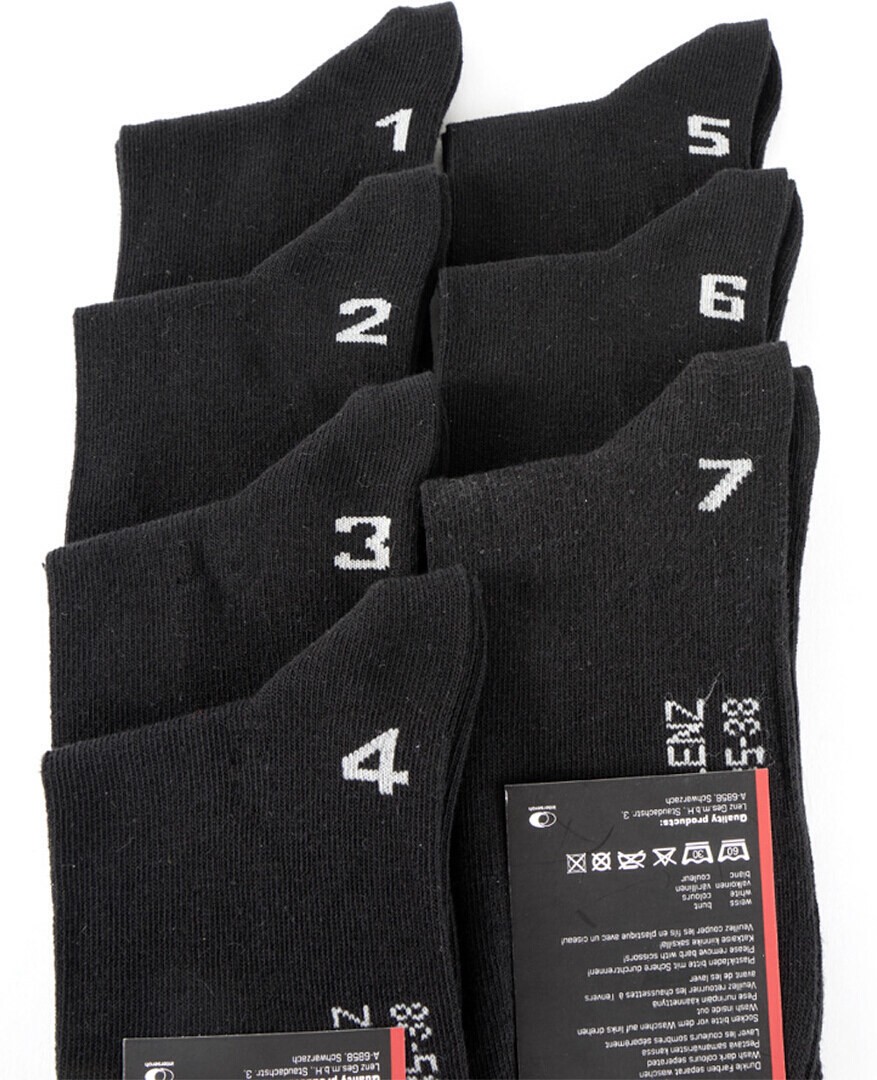 Lenz Duos Sneaker 1–7 Socks, black, Size 35 - 38 for Men