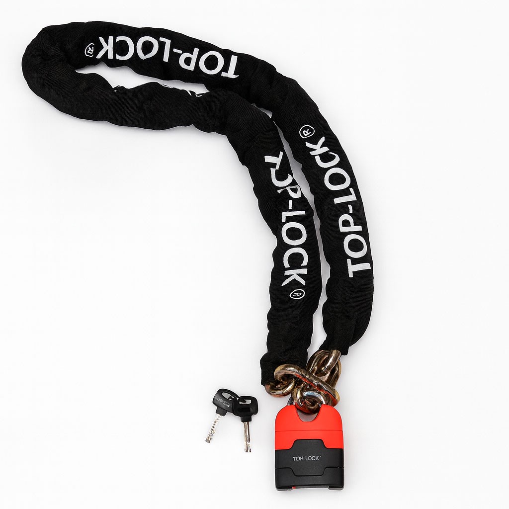 APlus Top-Lock ART4, lock chain , color: Black/Red , size: 150 cm