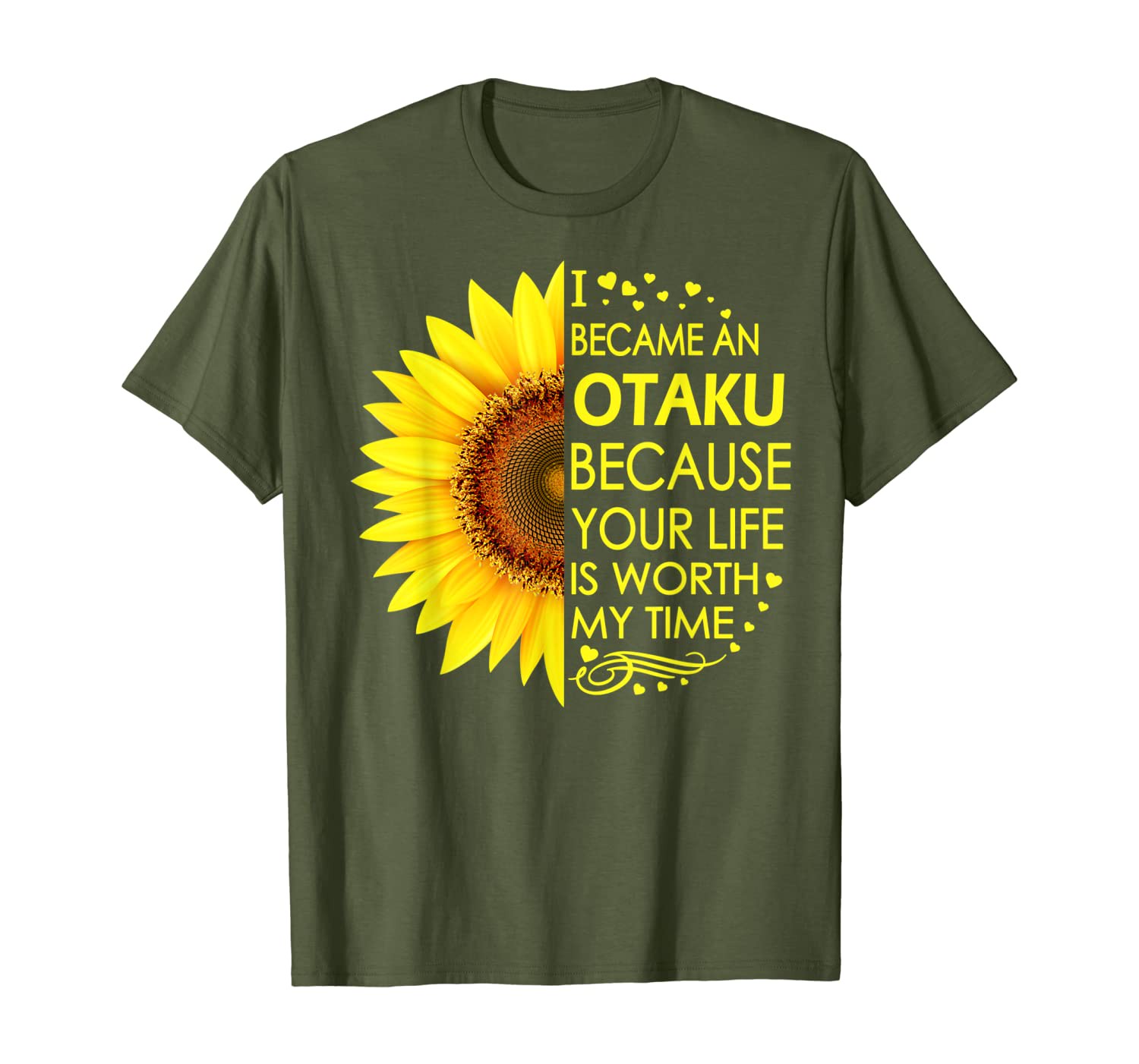 I Became Otaku Sunflower T-Shirt