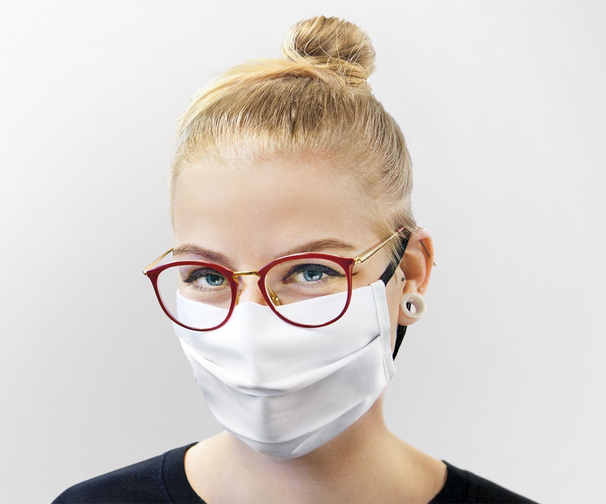 Mund- und Nasen-Maske 100 % Baumwolle Kochwäsche geeigne...