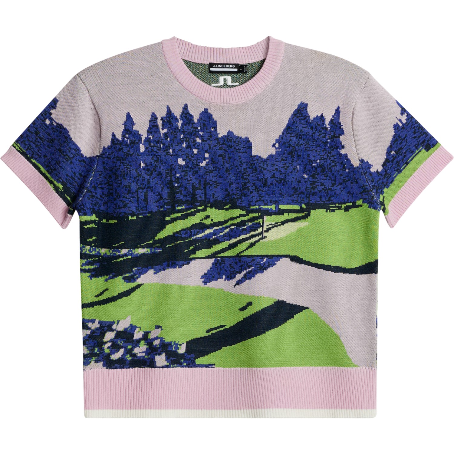 J. LINDEBERG T-Shirt Nico, rosa/bunt