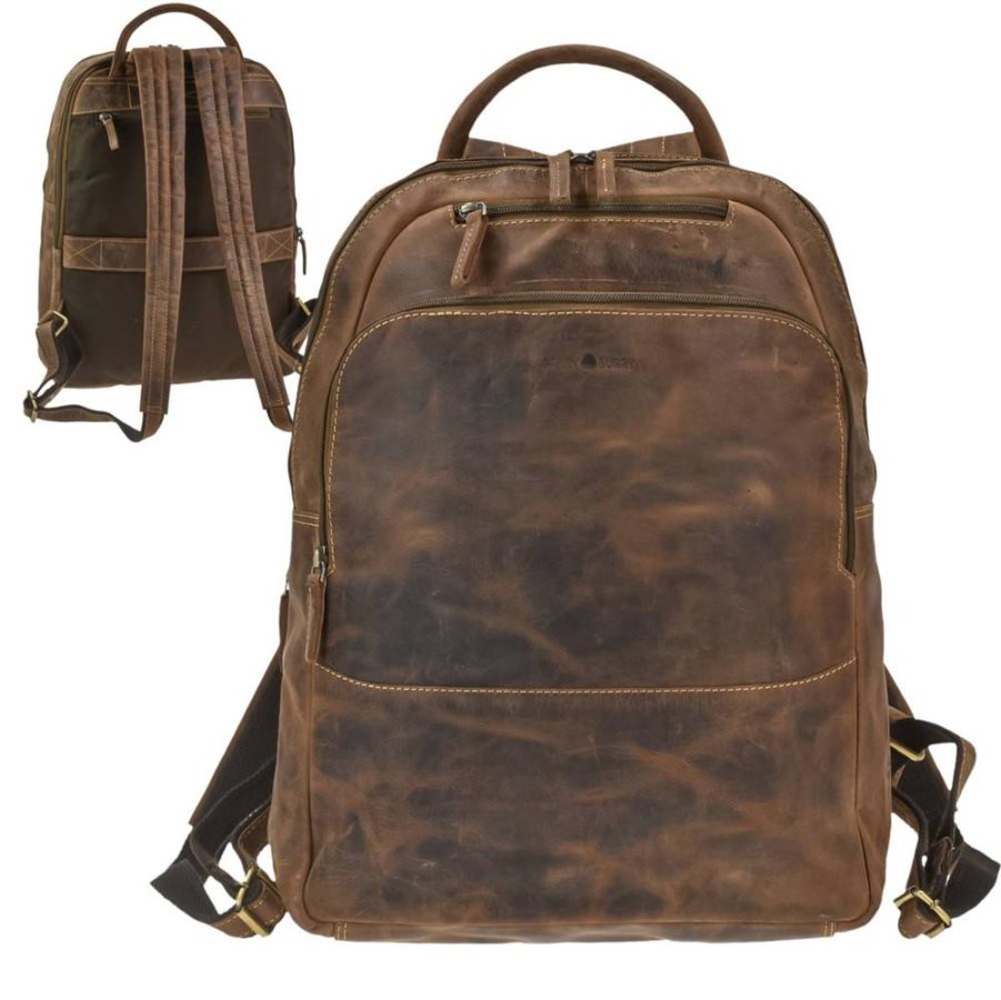 Greenburry Rucksack Leder 33x43cm 
