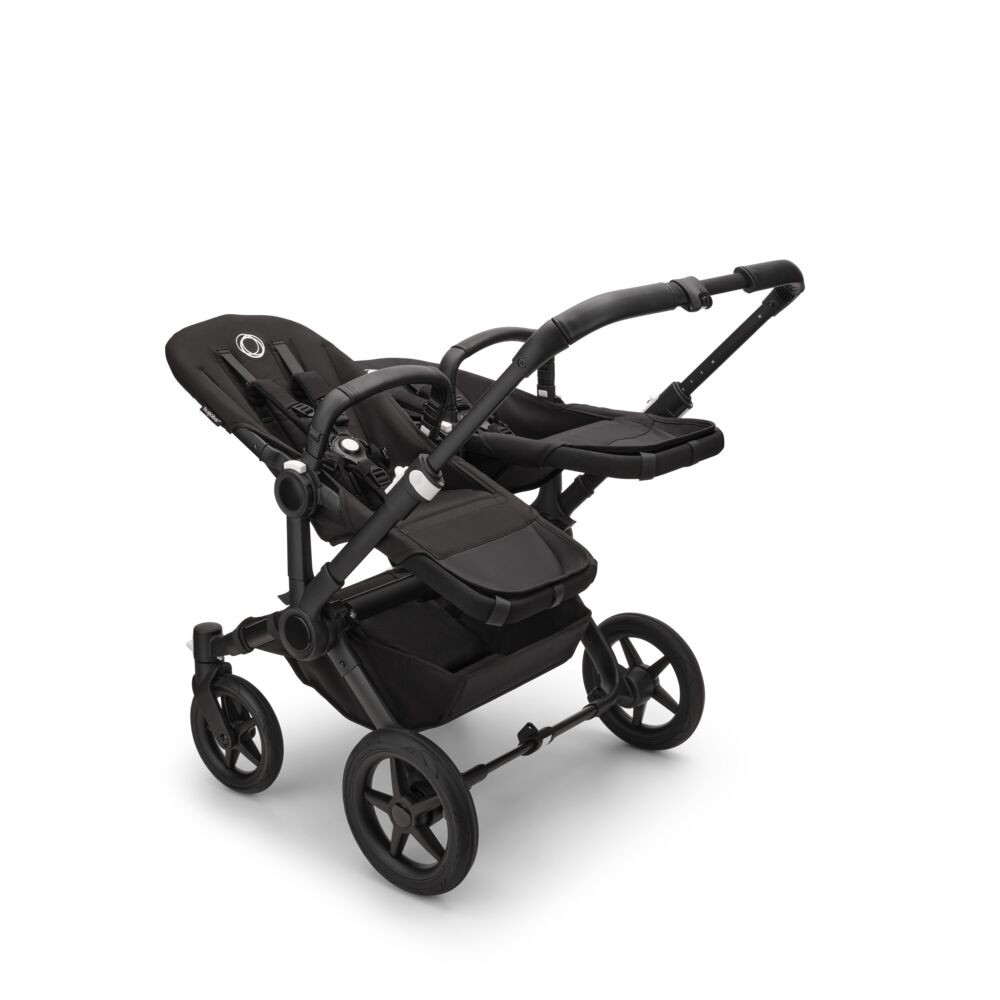Bugaboo Donkey 5 Twin Complete Black/Midnight-Black Kinderwagen-Set mit Liegewannen und Sitze