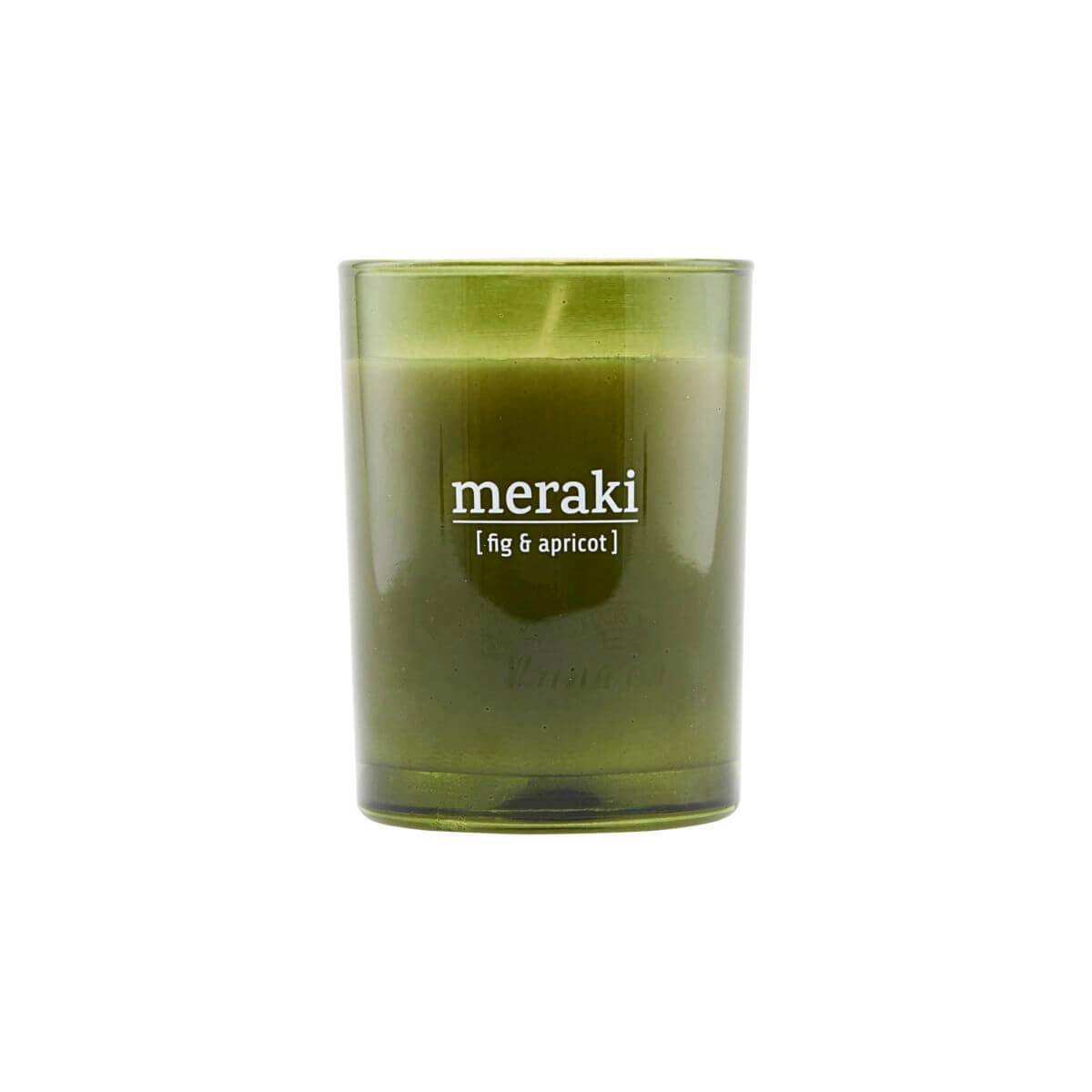 Meraki Duftkerze Fig & Apricot grün groß