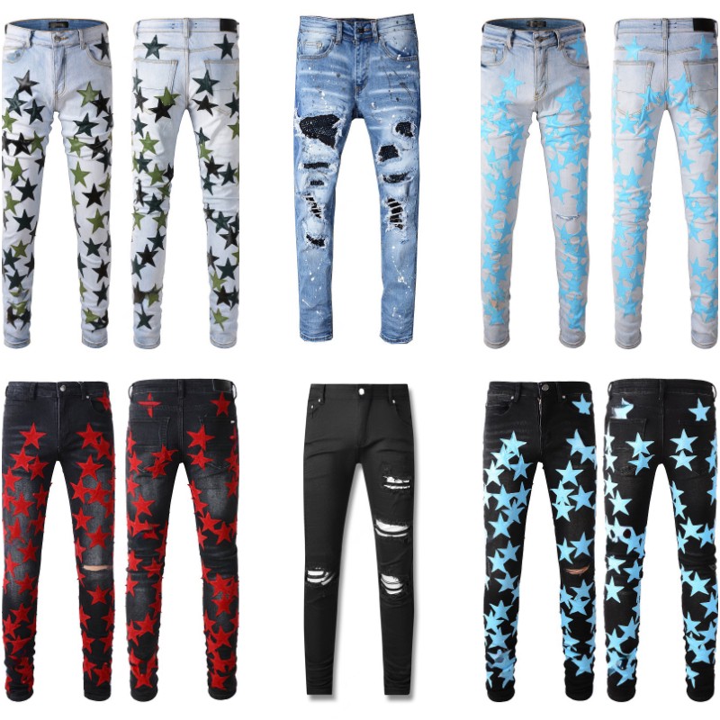 Denim jeans designer jeans for men designer women jeans fashion distressed ripped bikers womens designer jeans uomo shorts denim cargo men close