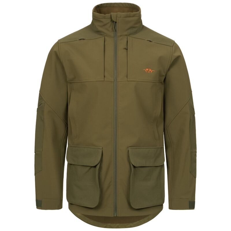 Blaser Herren Softshelljacke Tackle Dunkeloliv S
