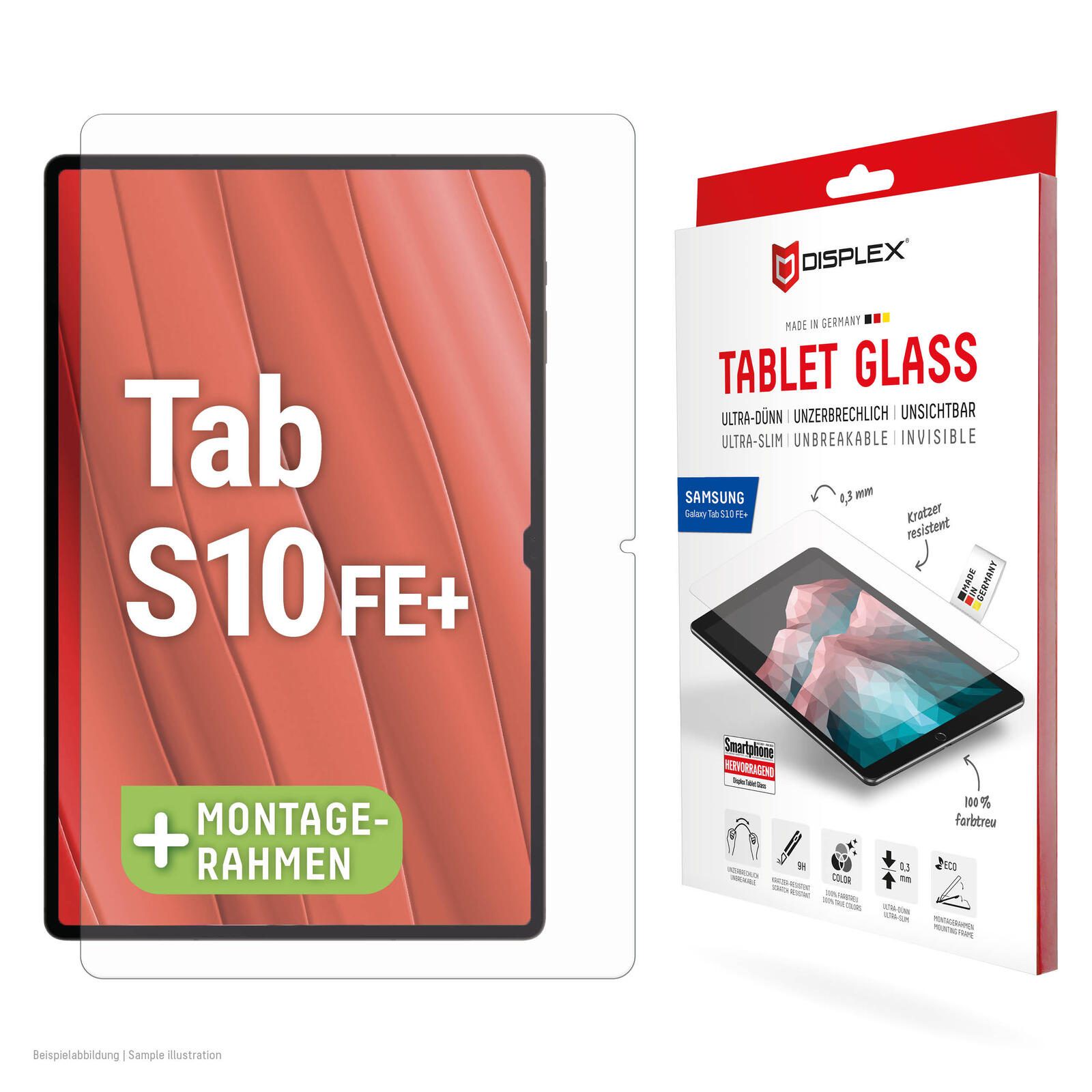 DISPLEX Tablet Glass (9H) für Samsung Galaxy Tab S10 FE+