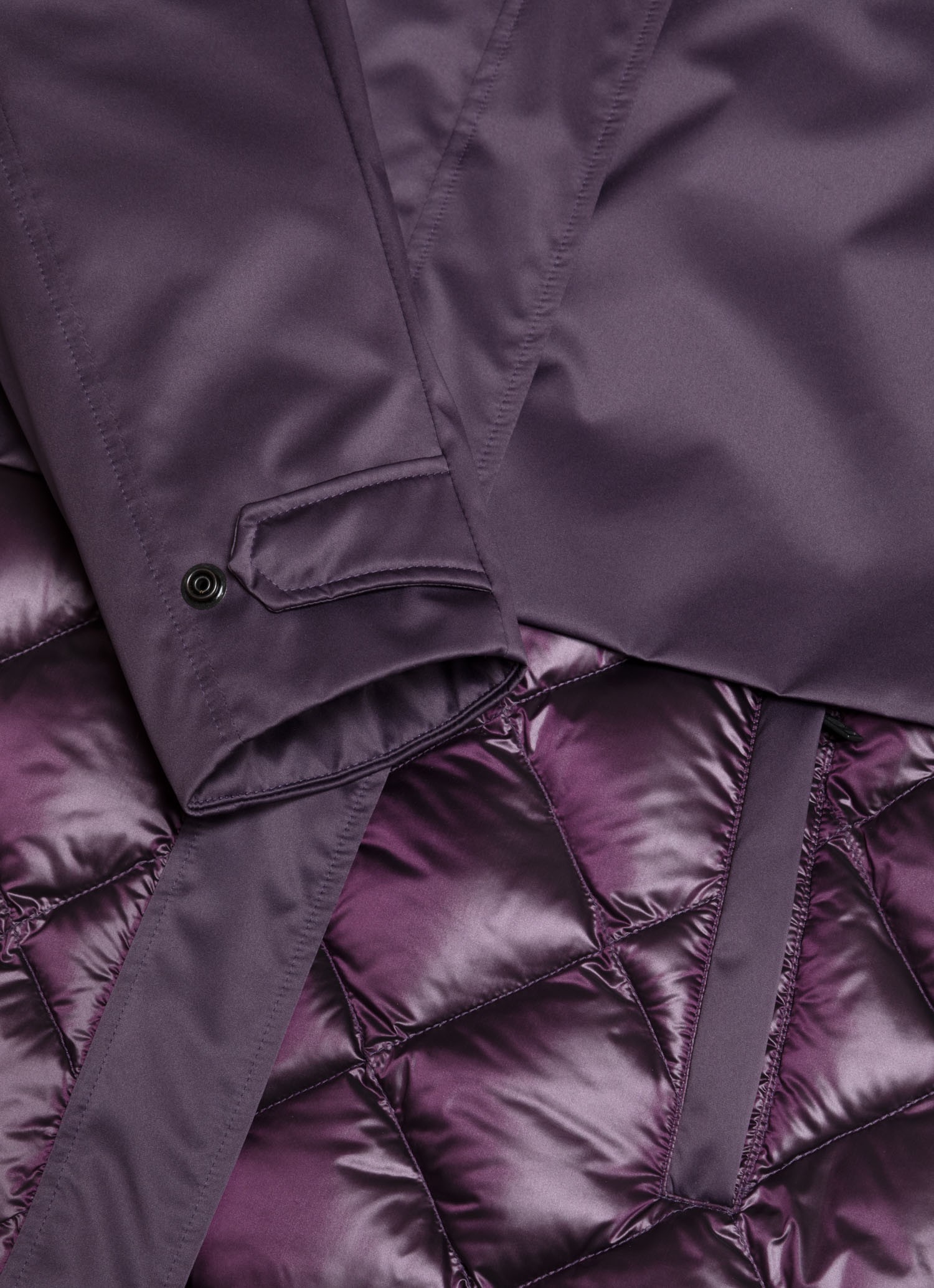 Colmar, Lange Maxidaunenjacke, Farbe: Blackberry Violett, Größe: XXS