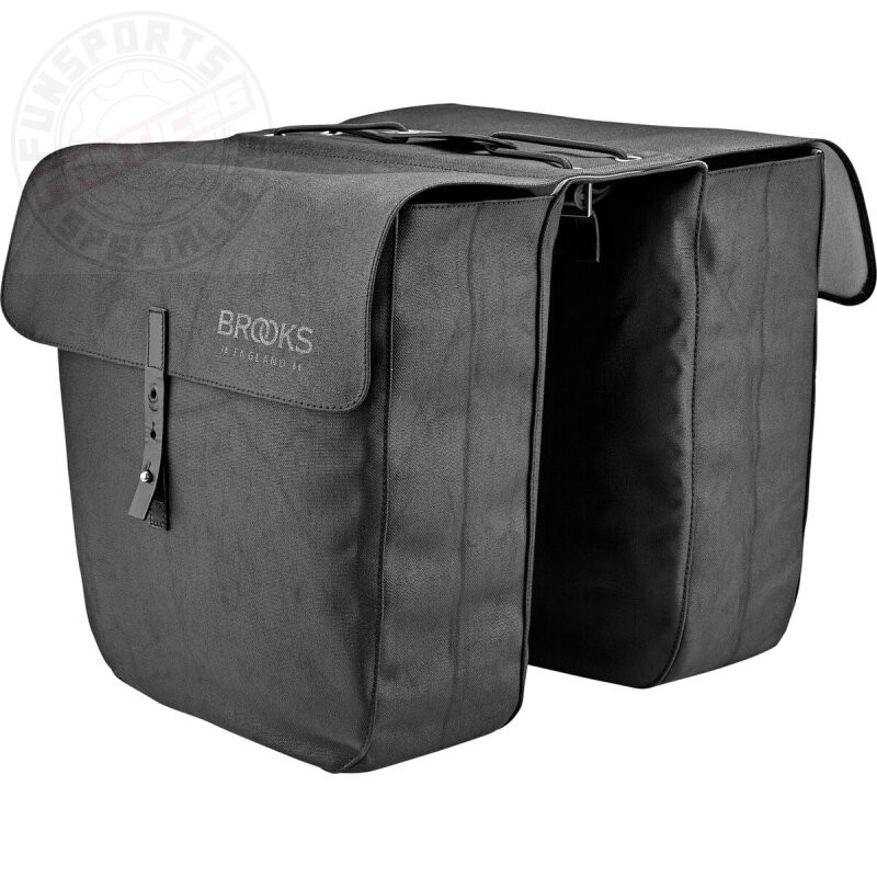 Brooks Doppel Fahrradtasche 30L Wasserabweisend & Robust Schwarz