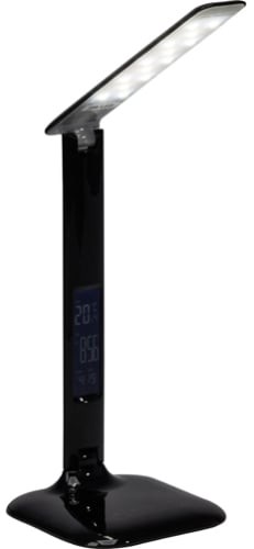 LED Tischleuchte Glenn mit Kalender und Wecker