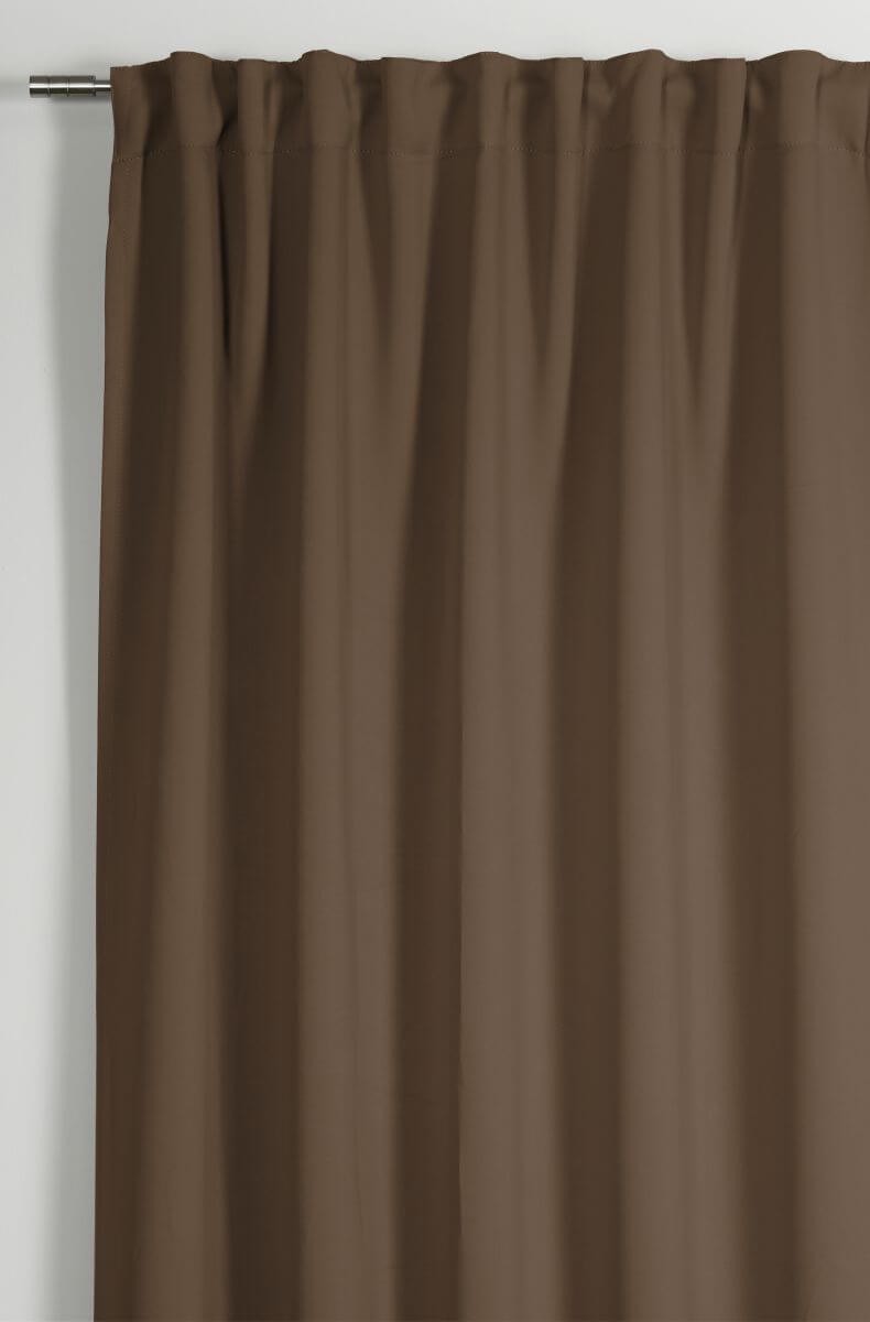 Gardinia Schal mit Gardinenband Dimout taupe 140 x