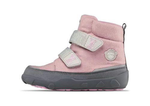 Affenzahn Winterstiefel Wolle Comfy | Stiefel für Kinder | Pink / Grau