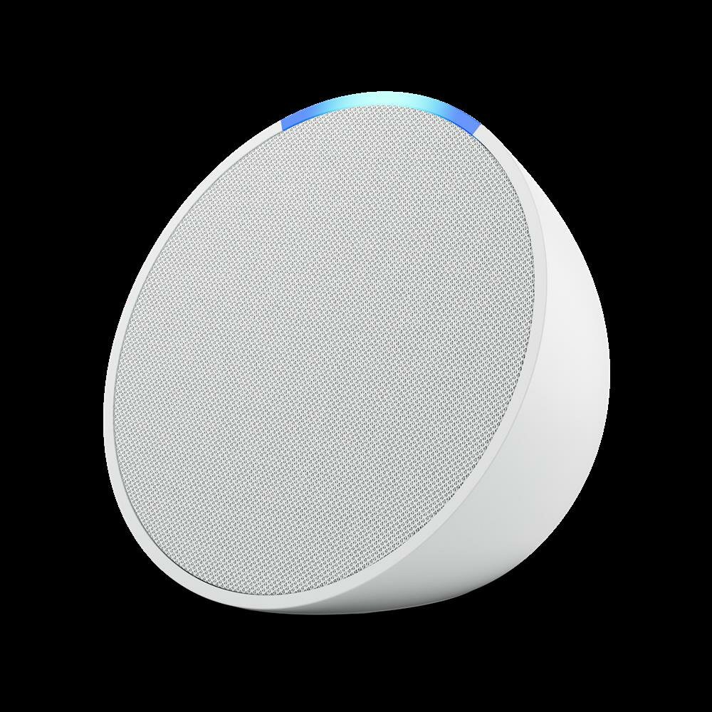 Amazon Echo Pop (1. Gen.) Smarter Bluetooth-Lautsprecher weiß (Alexa, WLAN, Lossless High Definition)