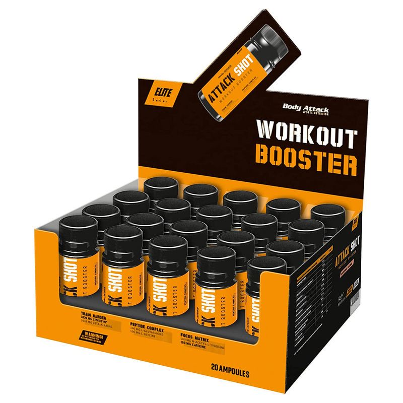 Body Attack Attack Shot 20 x 60ml Orange-Cola