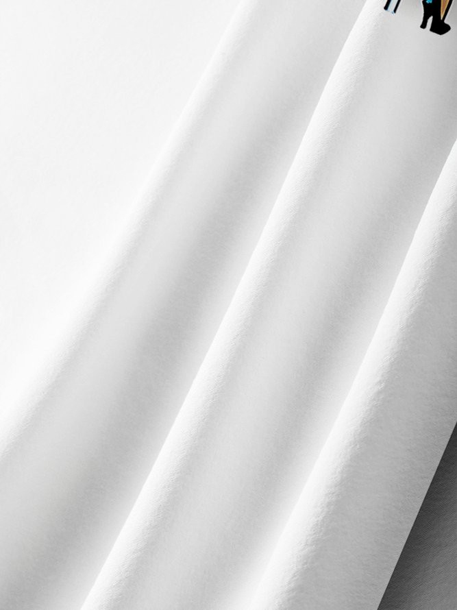 Lässig Sommer Figur Polyester Leicht Täglich Weit H-Linie Hemdkragen Bowling-Shirts für Herren