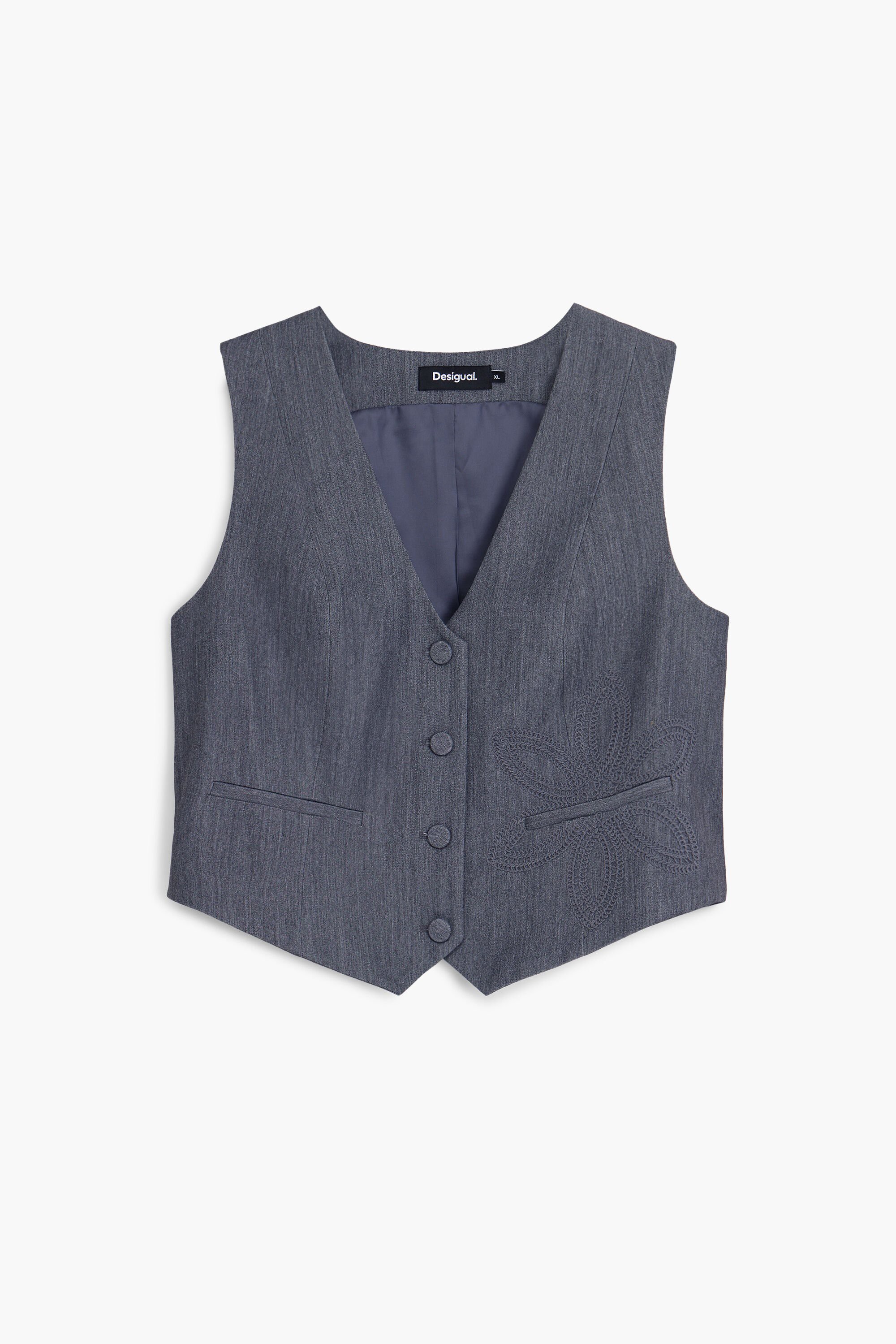 Desigual, Anzugweste, Schwarz, XL