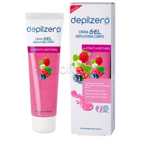 Depilzero Crema Corpo Gel per Depilazione Delicata Gambe, Braccia, Ascelle e Bikini 150ml
