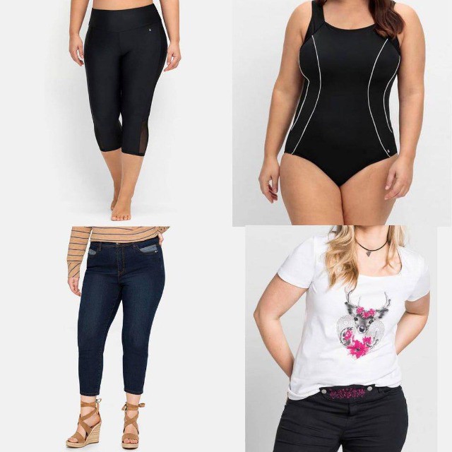 Ab 3,90 €/Stück – Damenbekleidung Sheego L–XXXL, neu, ohne Unterwäsche, Blusen, Kleider, Jeans, sofort verfügbar, Versand weltweit